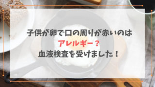 子供が卵で口の周りが赤いのは アレルギー? 血液検査を受けました!