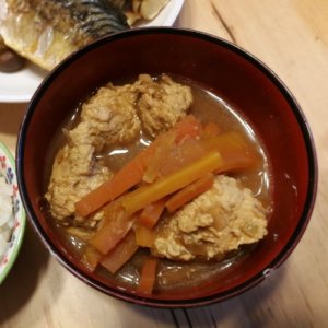 長生き味噌汁 豆乳みそのお団子スープ
