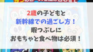 2歳の子どもと 新幹線での過ごし方! 暇つぶしに おもちゃと食べ物は必須!