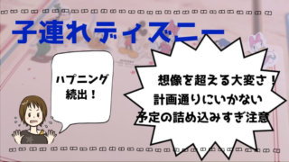 子連れディズニーが大変だった!