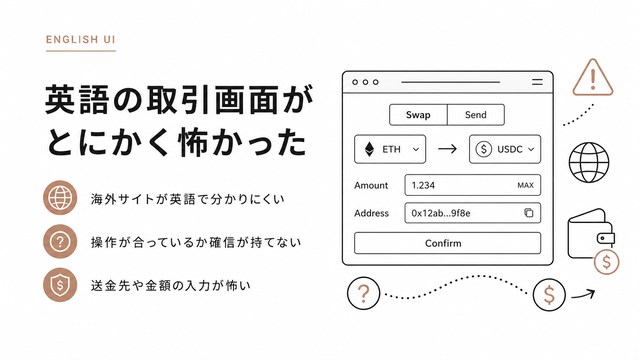 英語の取引画面が怖かった